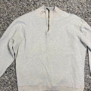 Large Cream Buckhorn River Half-Zip Sweater